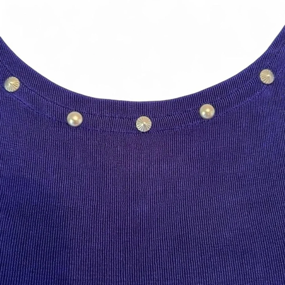 90s Vintage Western Punk New Frontier Clothing Company Cropped Studded Top - Picture 4 of 8